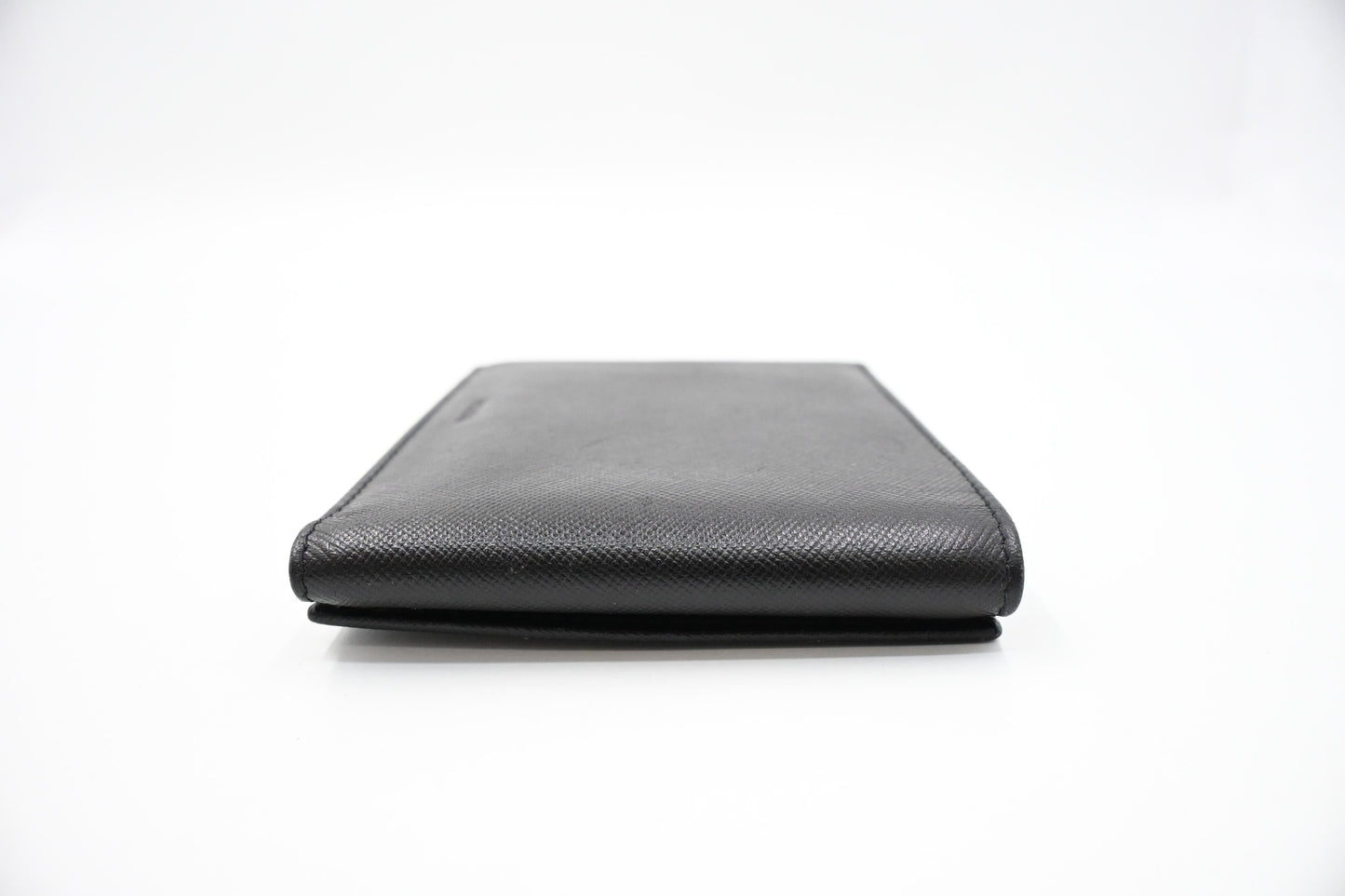 Prada Trifold Wallet in Black Saffiano Leather