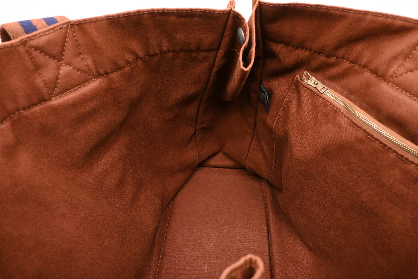 Hermes Fourre-Tout GM in Brown Canvas