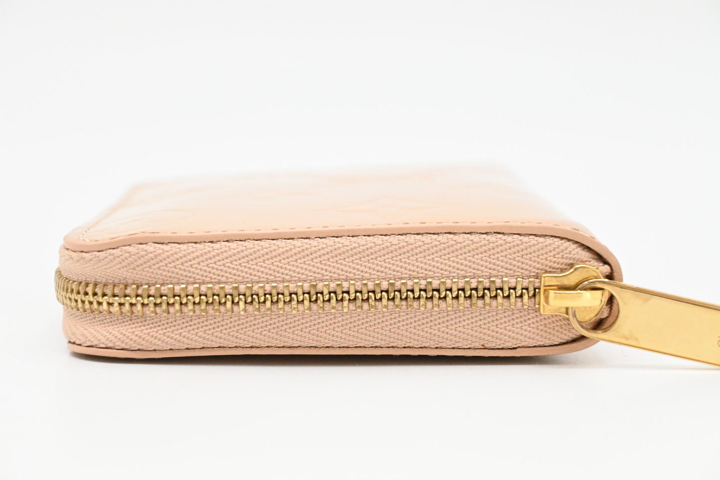 Louis Vuitton Zippy Compact Wallet in Beige Vernis Leather