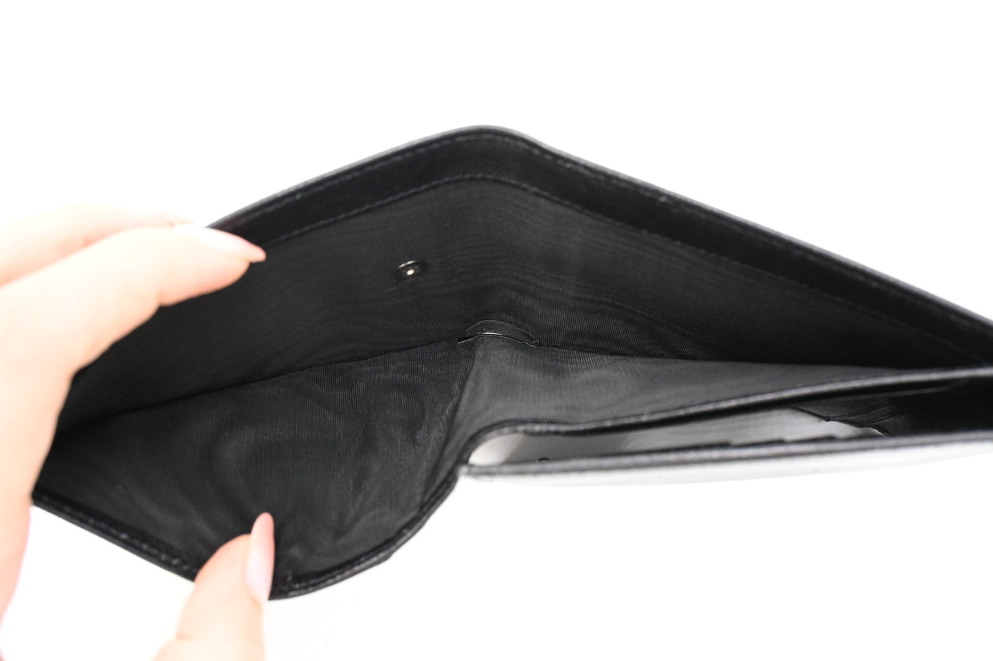 Prada Trifold Wallet in Black Saffiano Leather