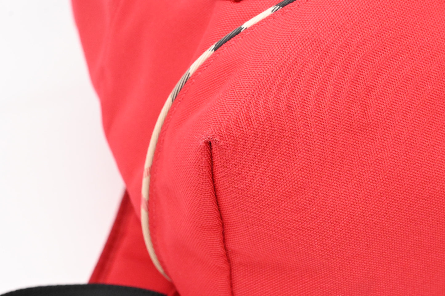 Burberry Backpack in Red Canvas
