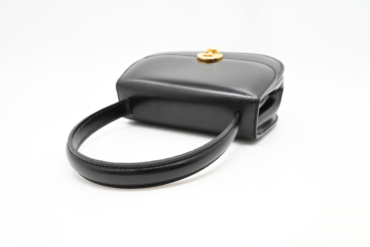 Celine 2way Bag in Black Leather