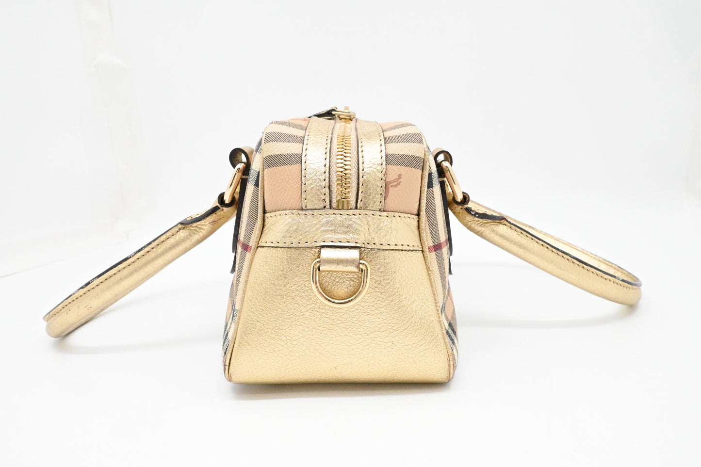 Burberry Shoulder Bag in Check Coated Canvas