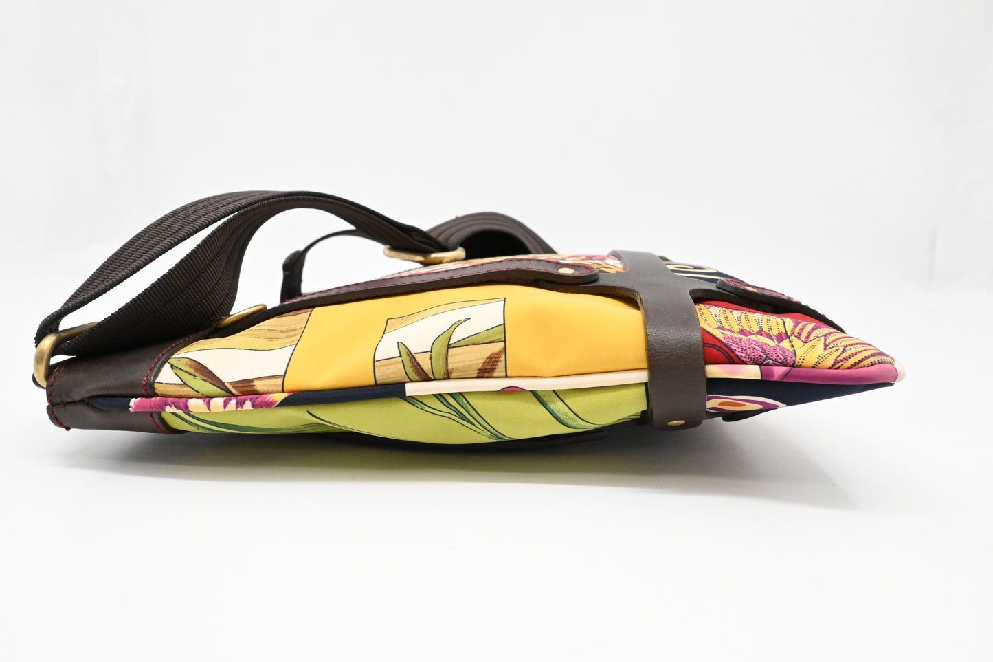 Ferragamo Crossbody Bag in Nylon and Leather