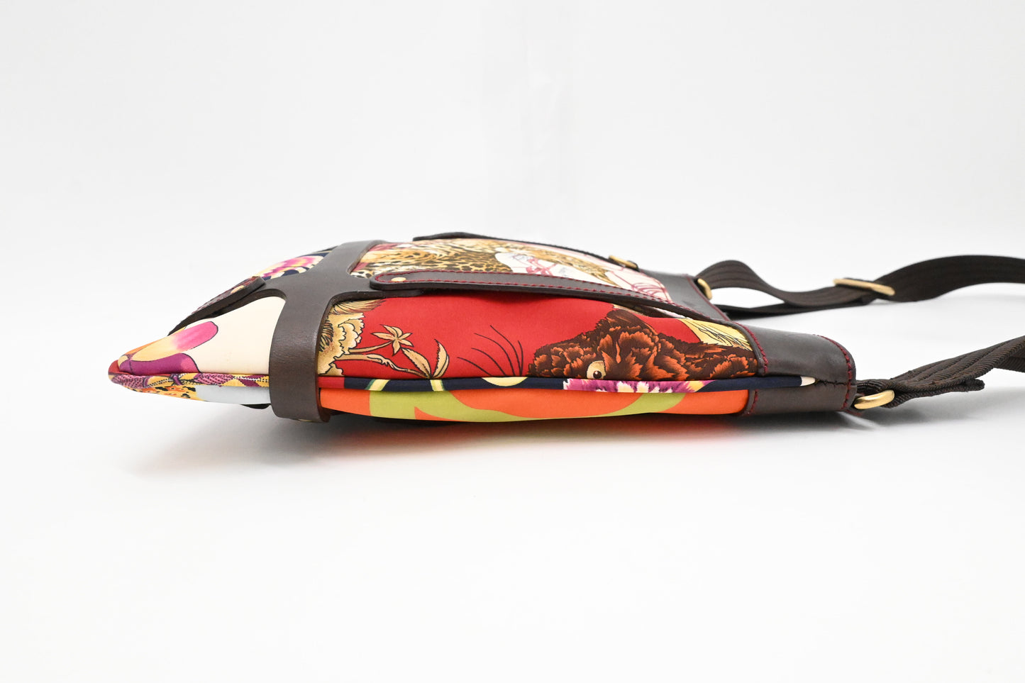 Ferragamo Crossbody Bag in Nylon and Leather