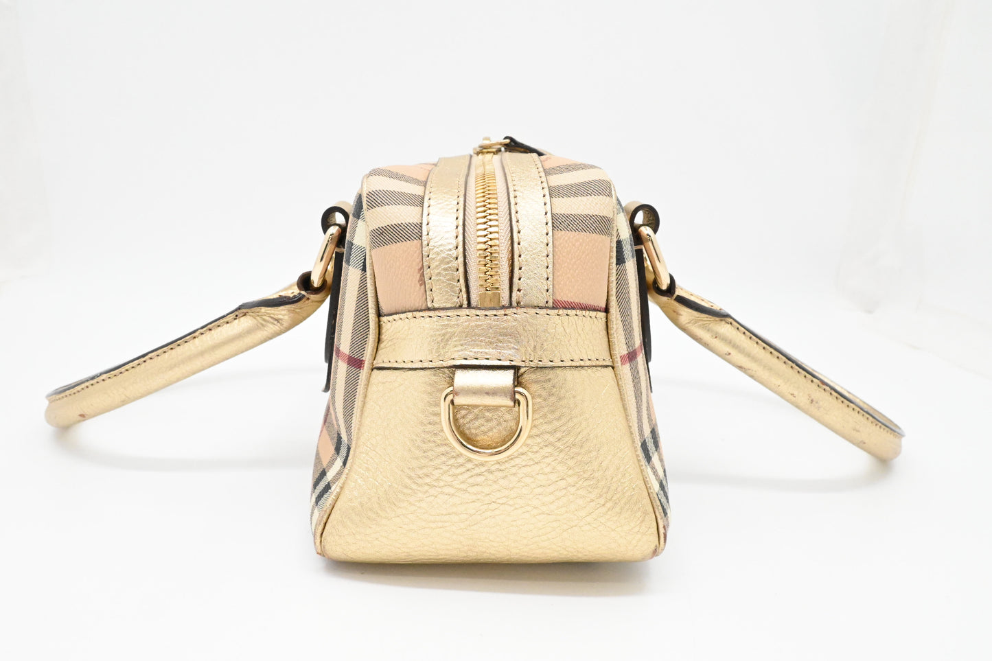 Burberry Shoulder Bag in Check Coated Canvas