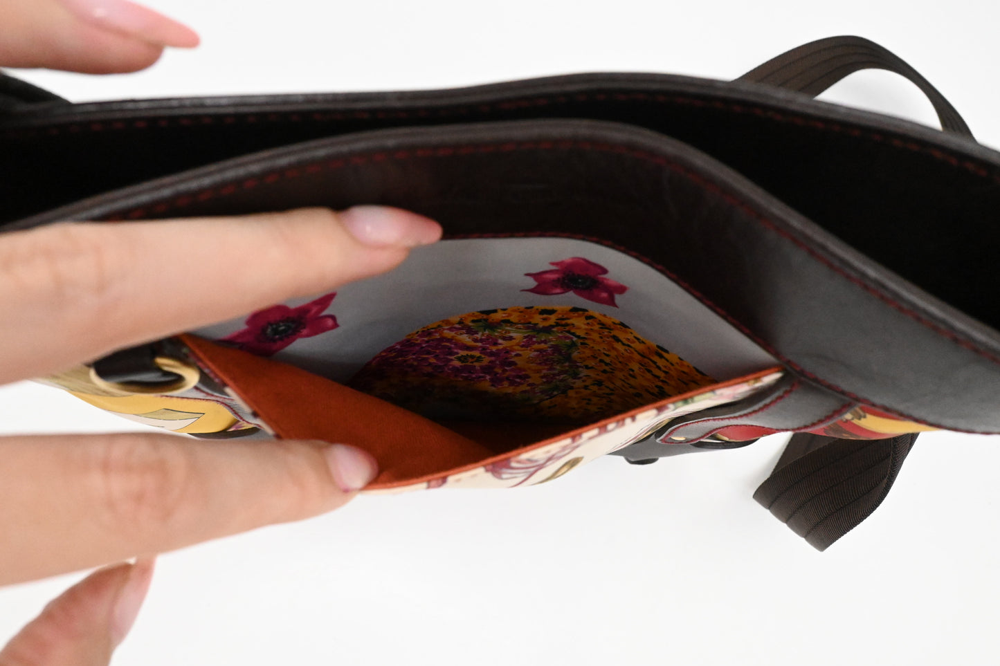Ferragamo Crossbody Bag in Nylon and Leather