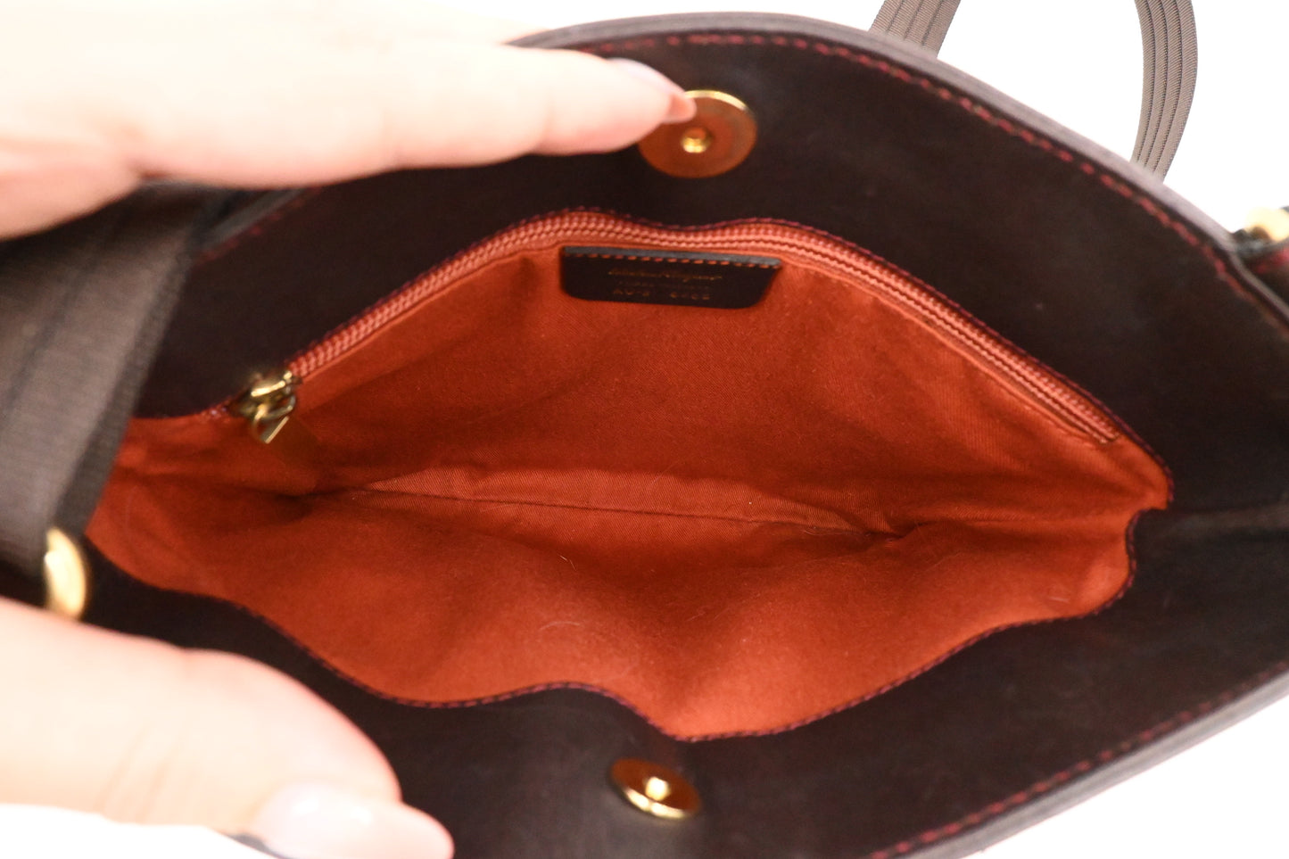 Ferragamo Crossbody Bag in Nylon and Leather