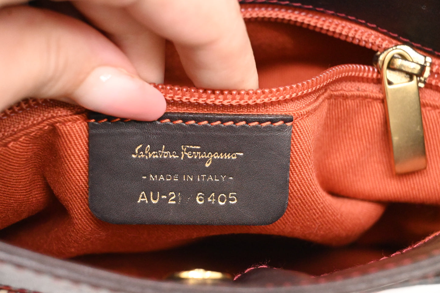Ferragamo Crossbody Bag in Nylon and Leather