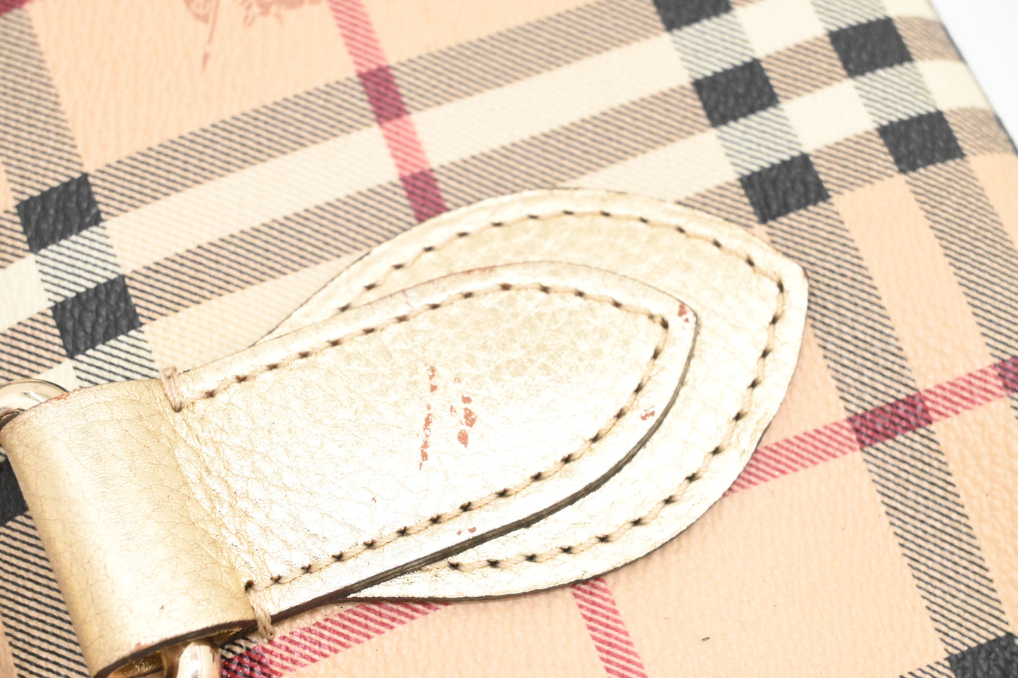 Burberry Shoulder Bag in Check Coated Canvas