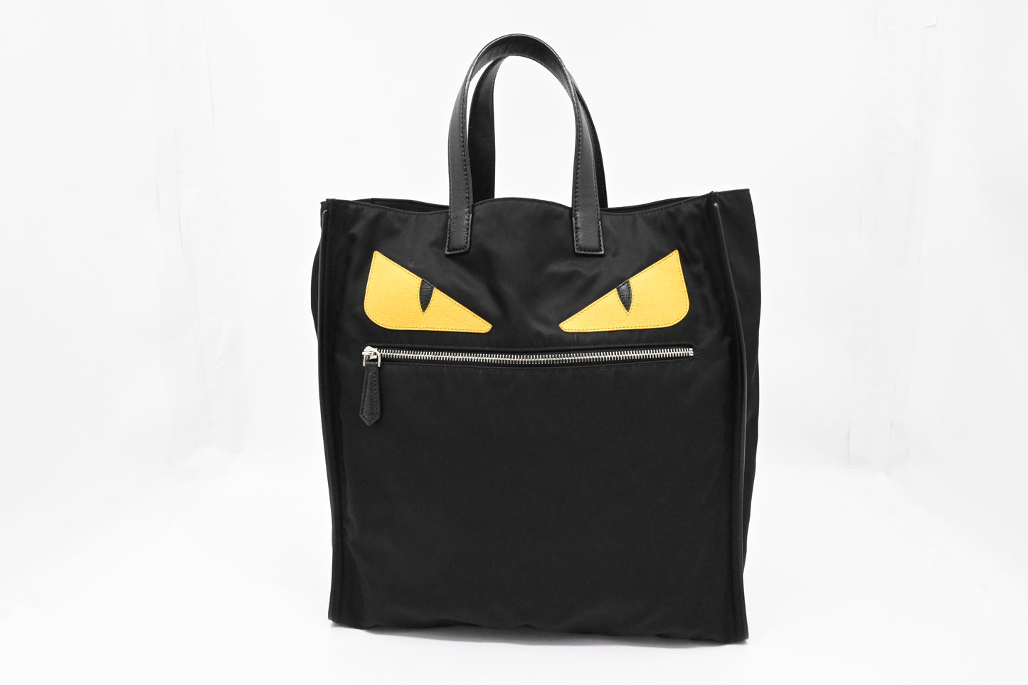 Fendi Monster Tote in Black Nylon