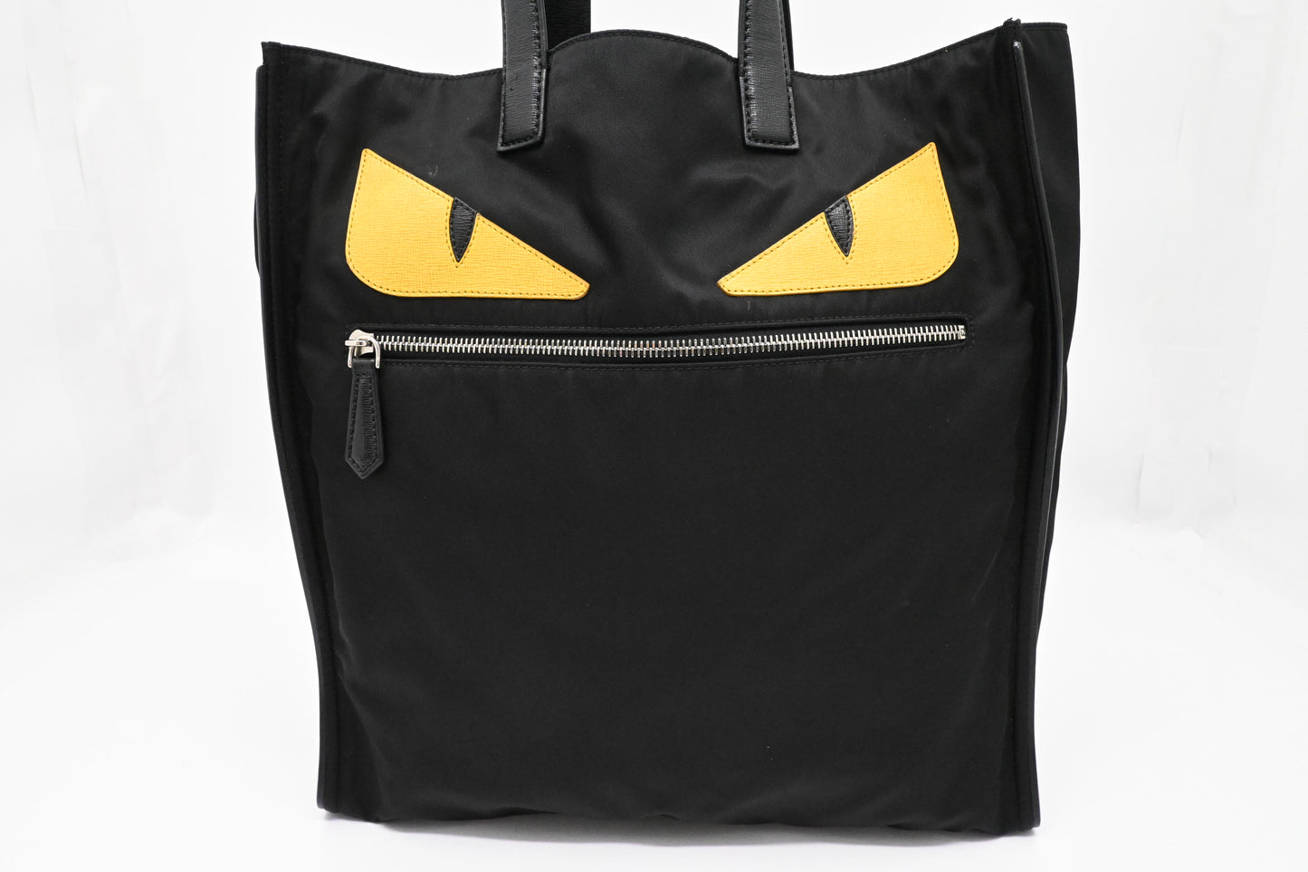 Fendi Monster Tote in Black Nylon