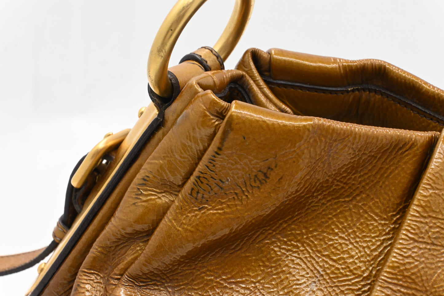 Prada Mordore Hobo Bag in Gold Ombre Leather