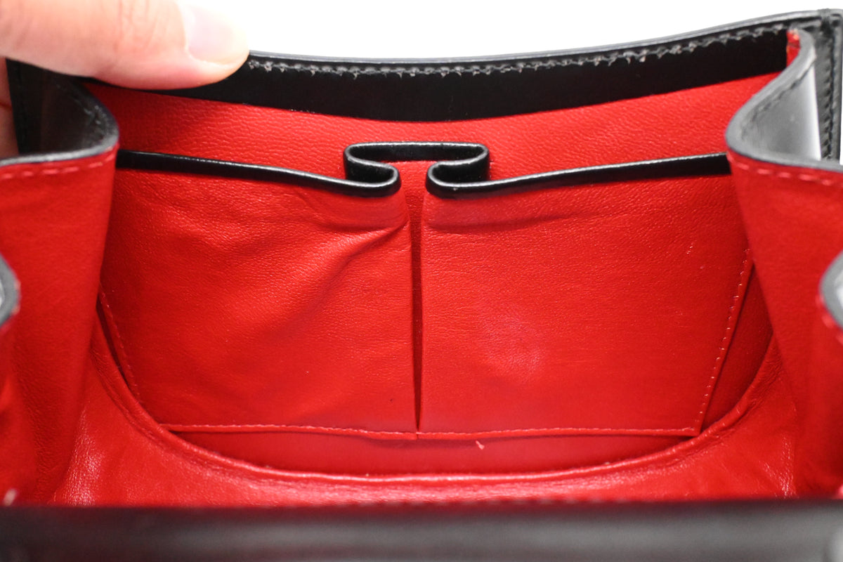 Celine 2way Bag in Black Leather
