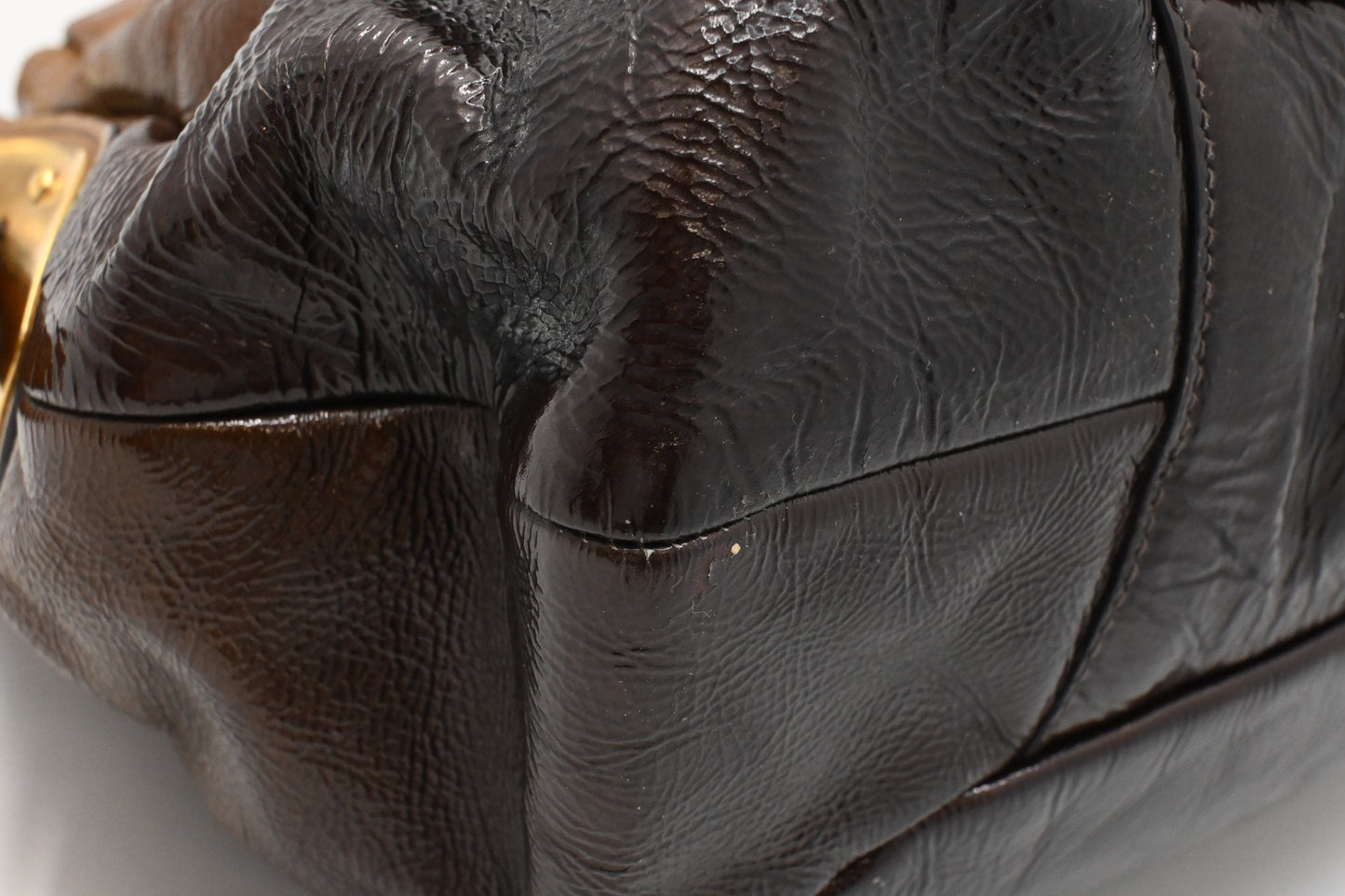 Prada Mordore Hobo Bag in Gold Ombre Leather
