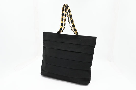 Ferragamo Tote Bag in Black Canvas