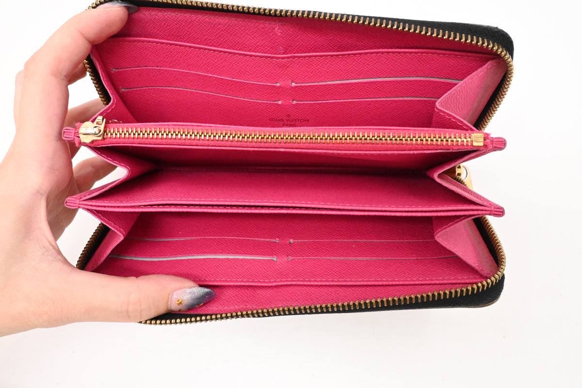 Louis Vuitton Long Zippy Wallet in Black Multicolor Monogram Canvas