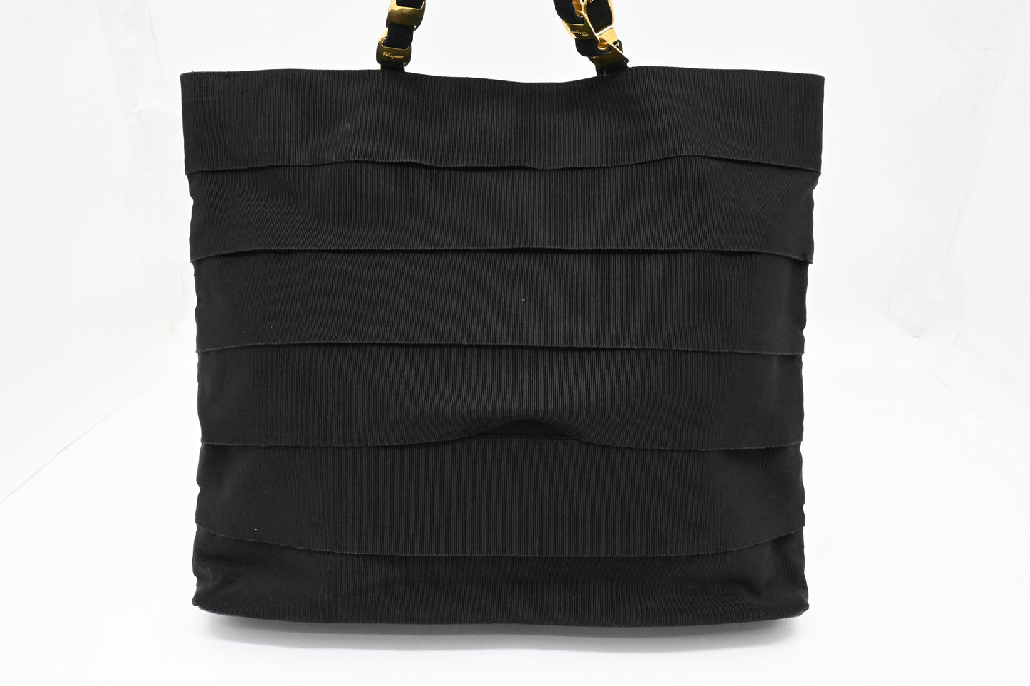 Ferragamo Tote Bag in Black Canvas