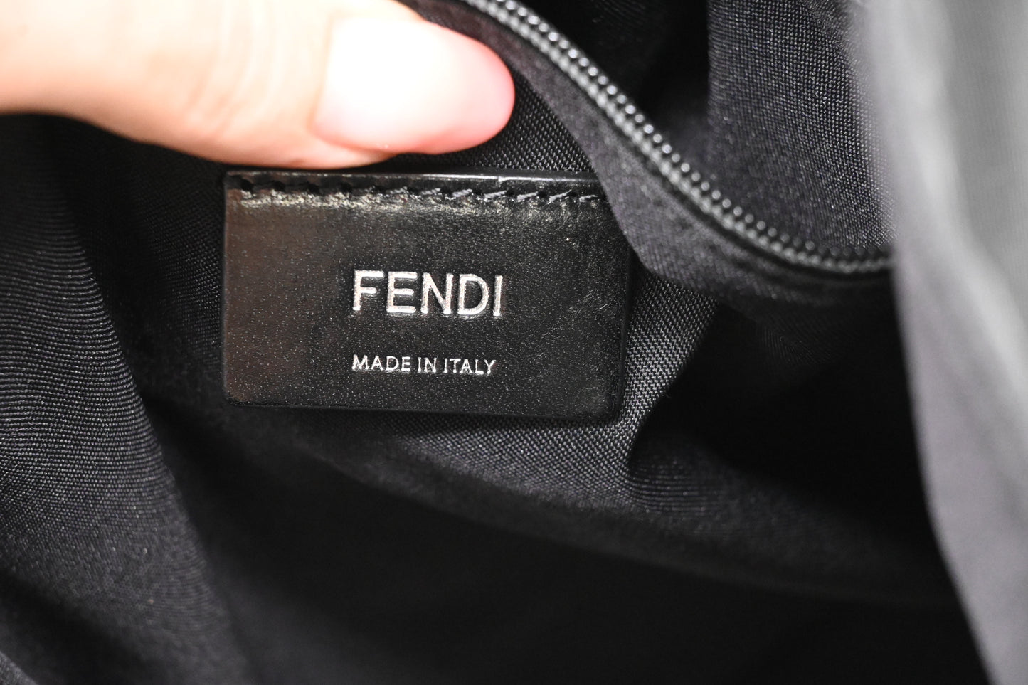Fendi Monster Tote in Black Nylon