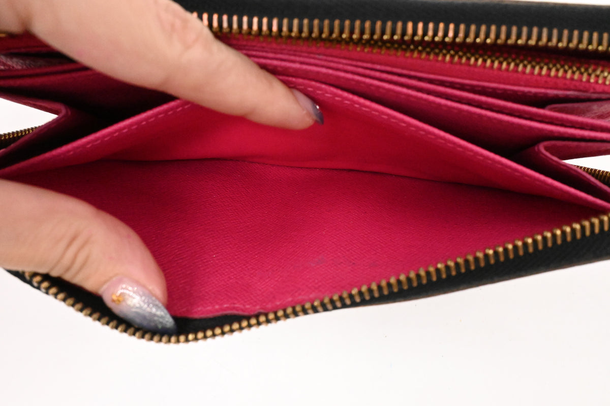 Louis Vuitton Long Zippy Wallet in Black Multicolor Monogram Canvas