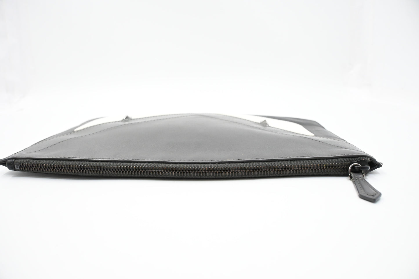 Fendi Monster Clutch in Black Leather