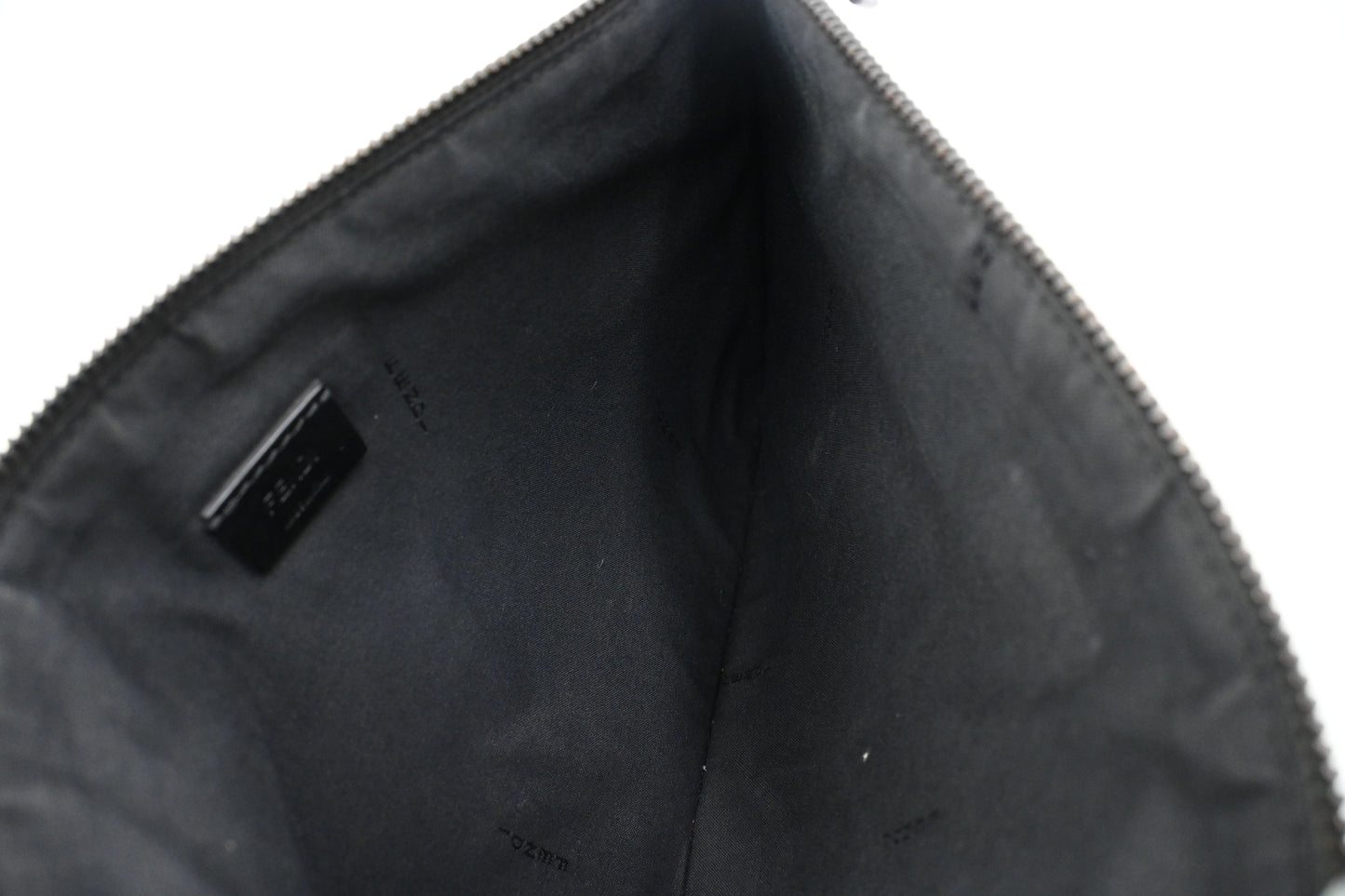 Fendi Monster Clutch in Black Leather