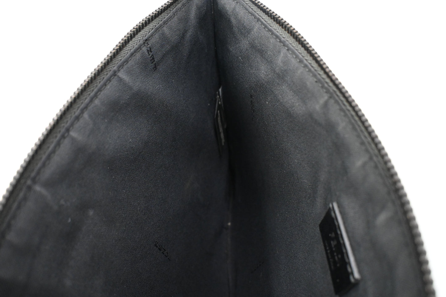 Fendi Monster Clutch in Black Leather