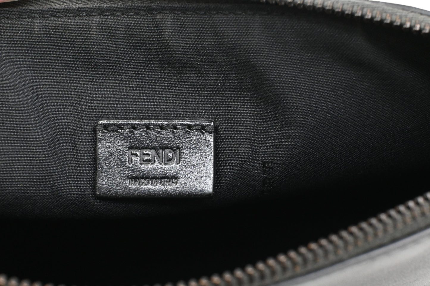 Fendi Monster Clutch in Black Leather