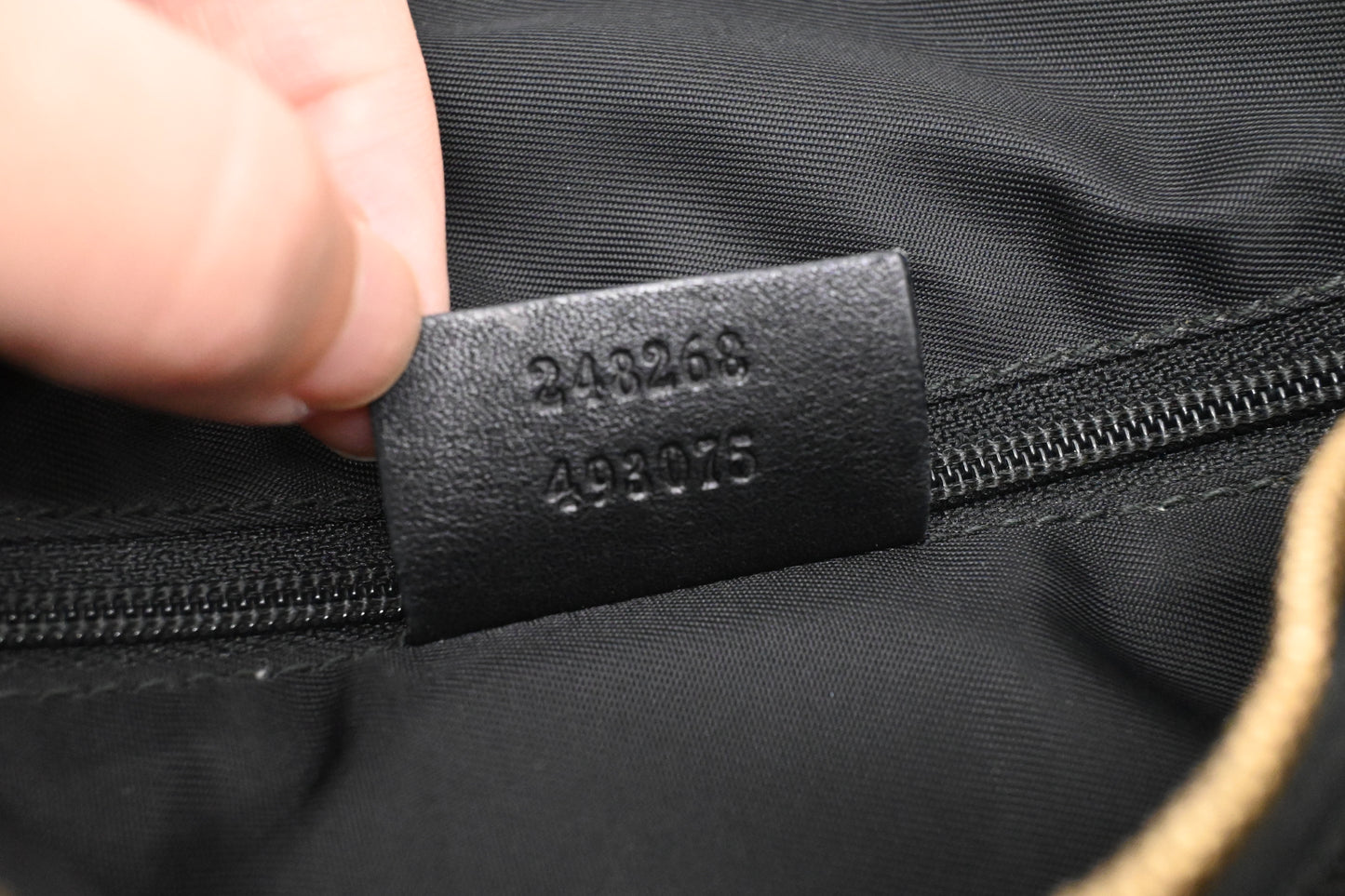 Gucci Shoulder Bag in Black Horsebit Canvas