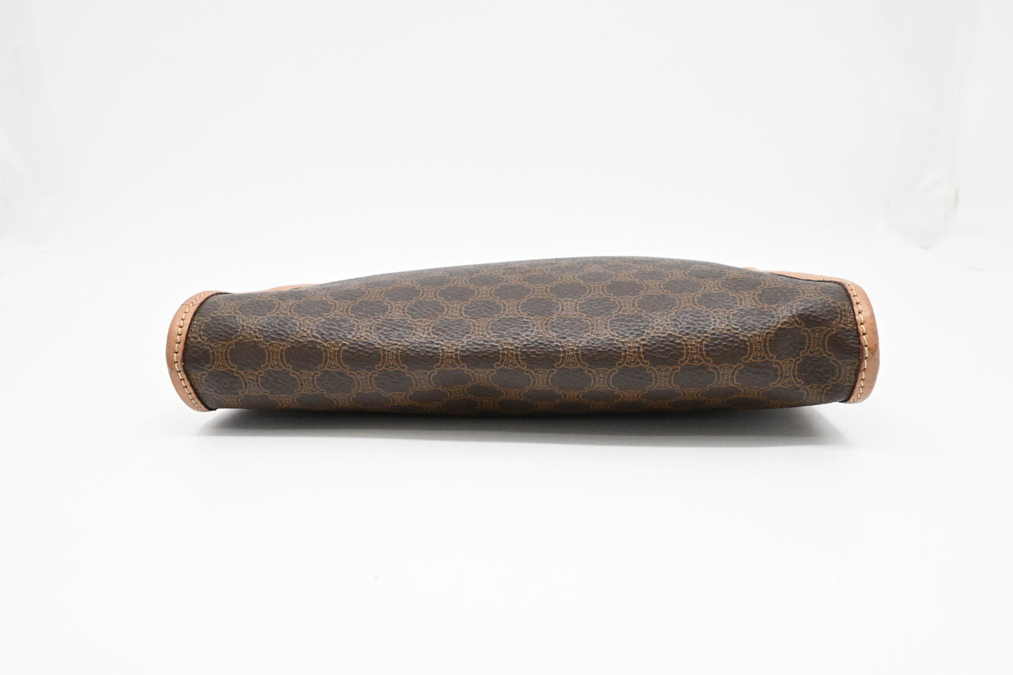 Celine Clutch in Brown Macadam Canvas