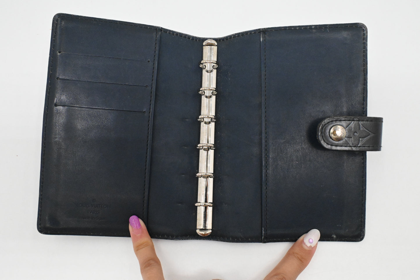 Louis Vuitton Agenda PM in Matte Dark Blue Leather