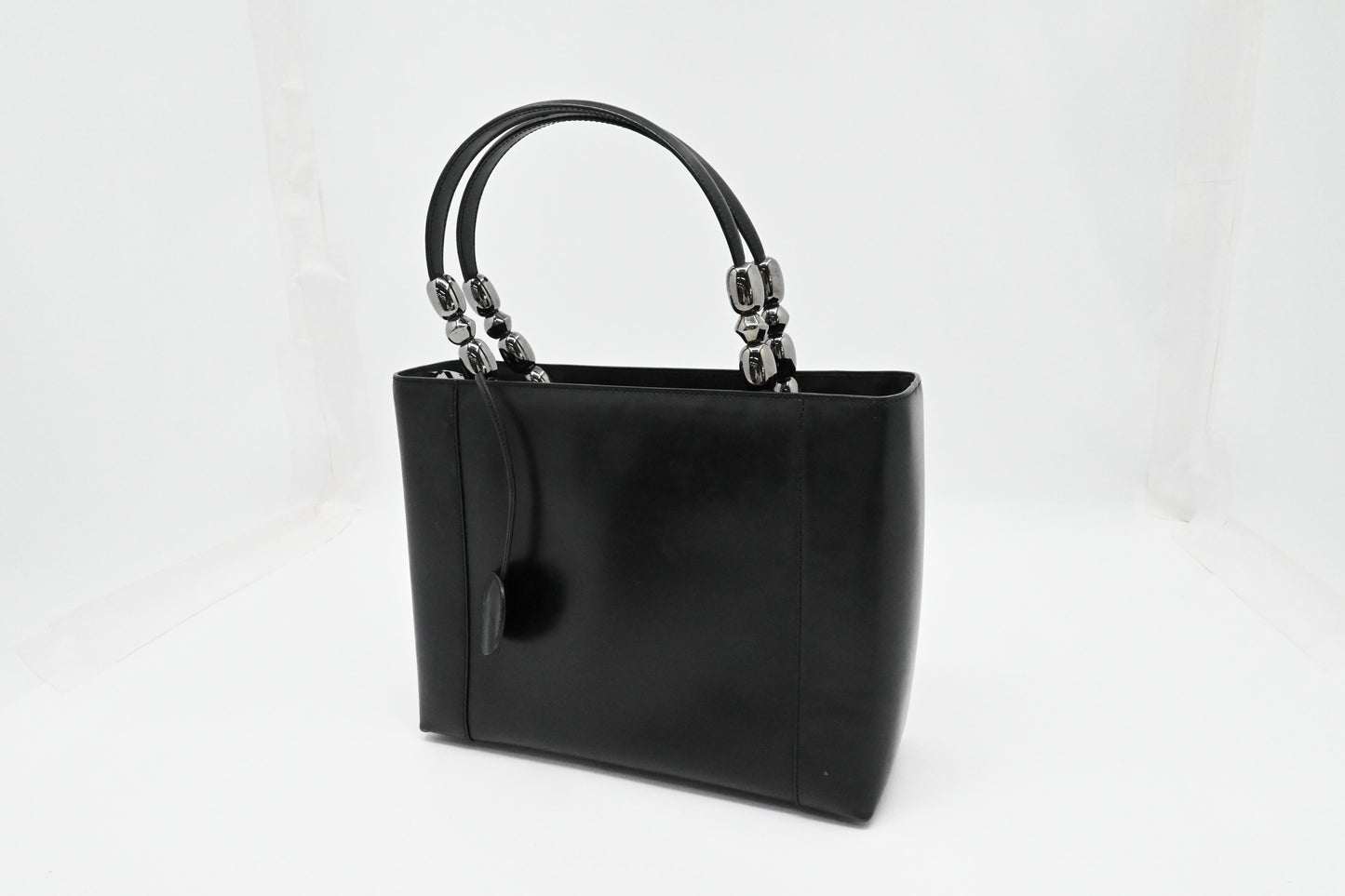 Dior Malice Shoulder Bag in Black Leather