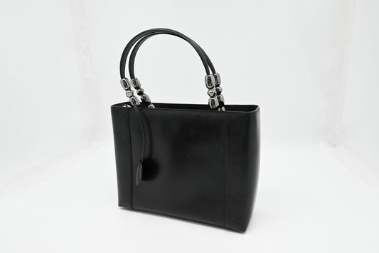 Dior Malice Shoulder Bag in Black Leather