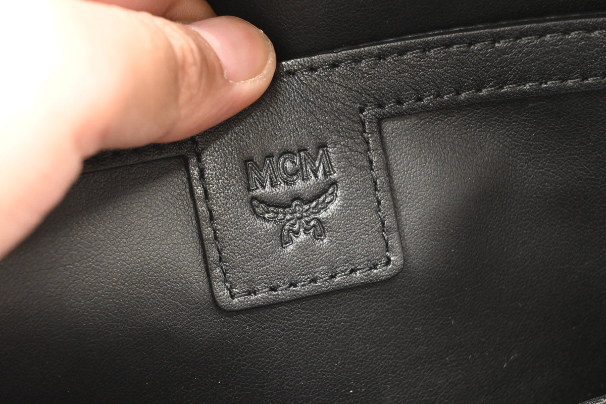 MCM Backpack in Cognac Visetos Canvas
