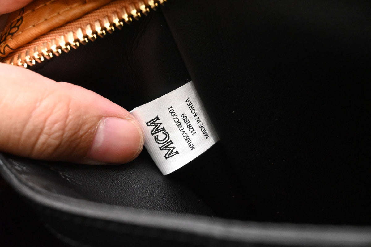 MCM Backpack in Cognac Visetos Canvas