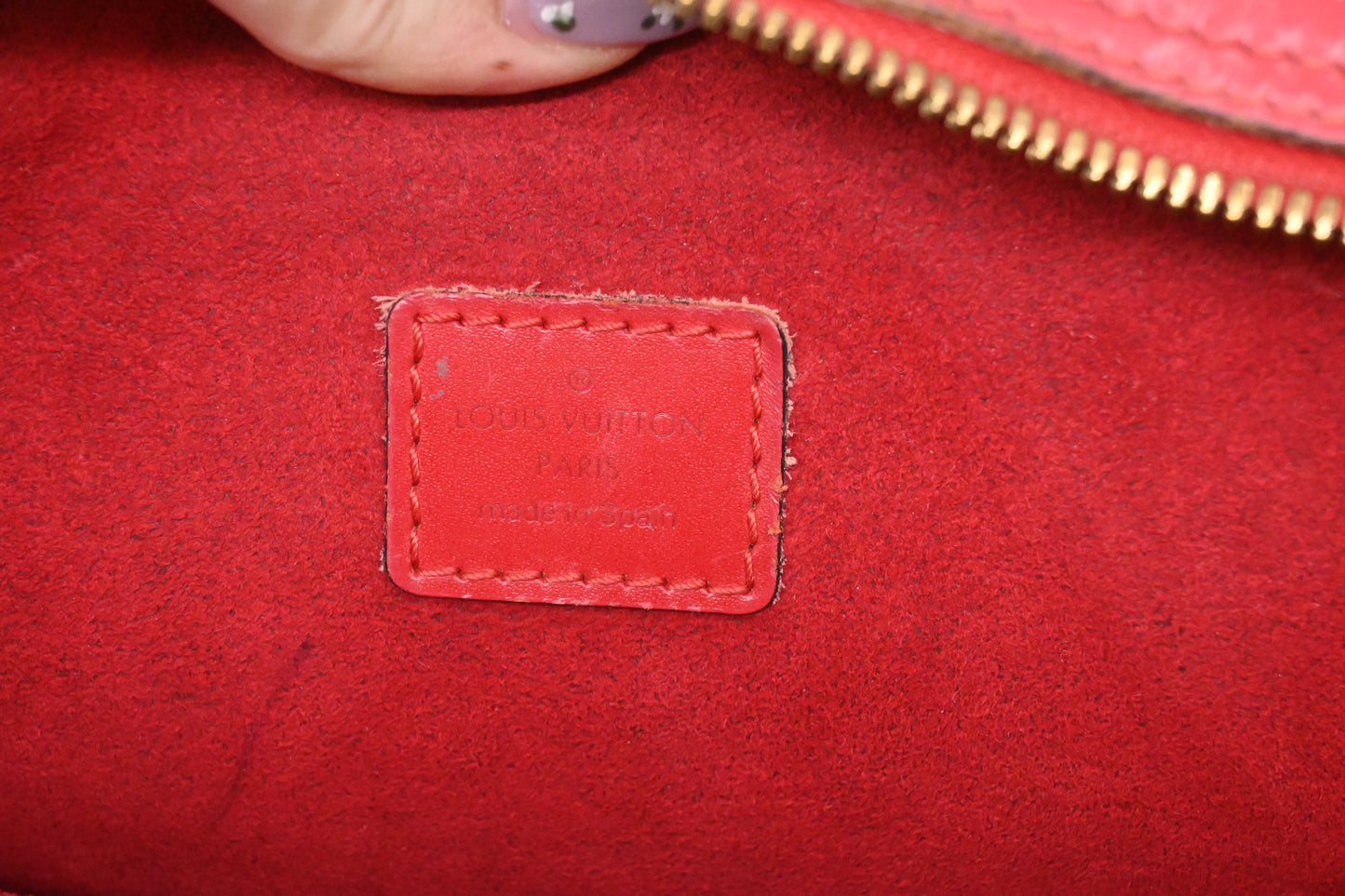 Louis Vuitton Voltaire in Red Epi Leather