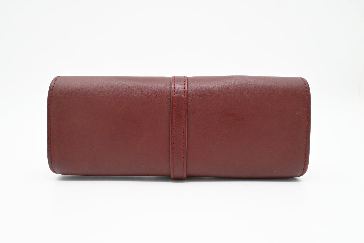 Cartier Glasses Case in Burgundy Leather