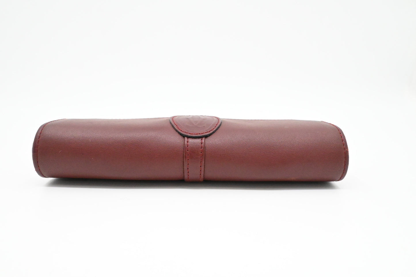 Cartier Glasses Case in Burgundy Leather