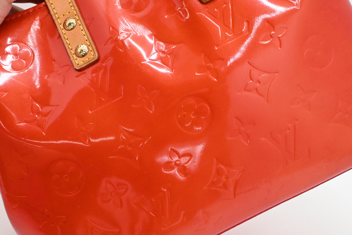 Louis Vuitton Reade PM In Red Vernis Leather