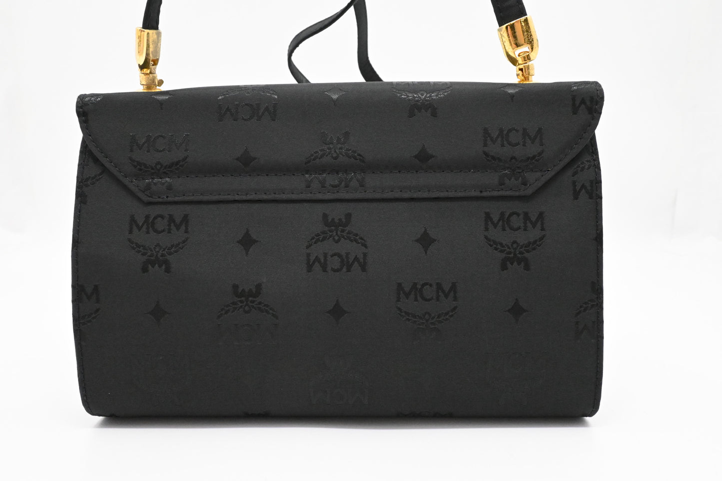 MCM Shoulder Bag in Black Canvas