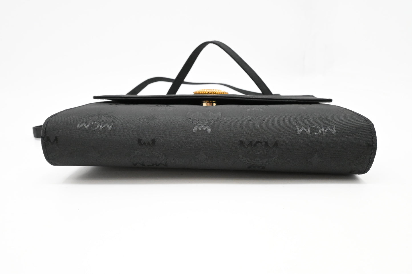 MCM Shoulder Bag in Black Canvas