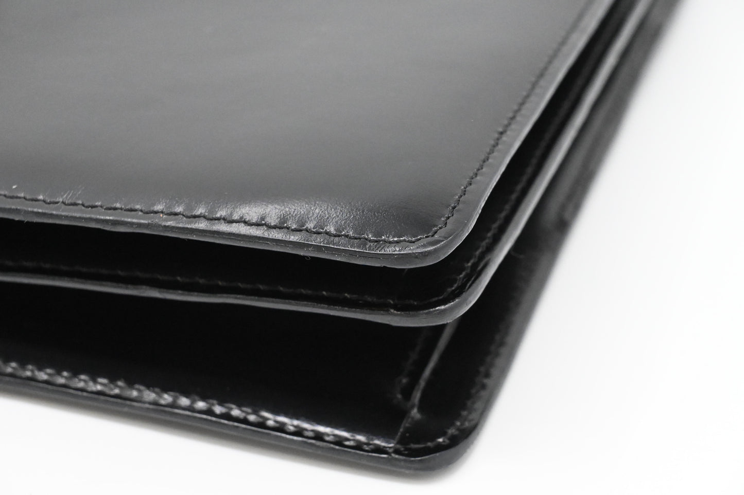 Bvlgari Top Handle Bag in Black Leather