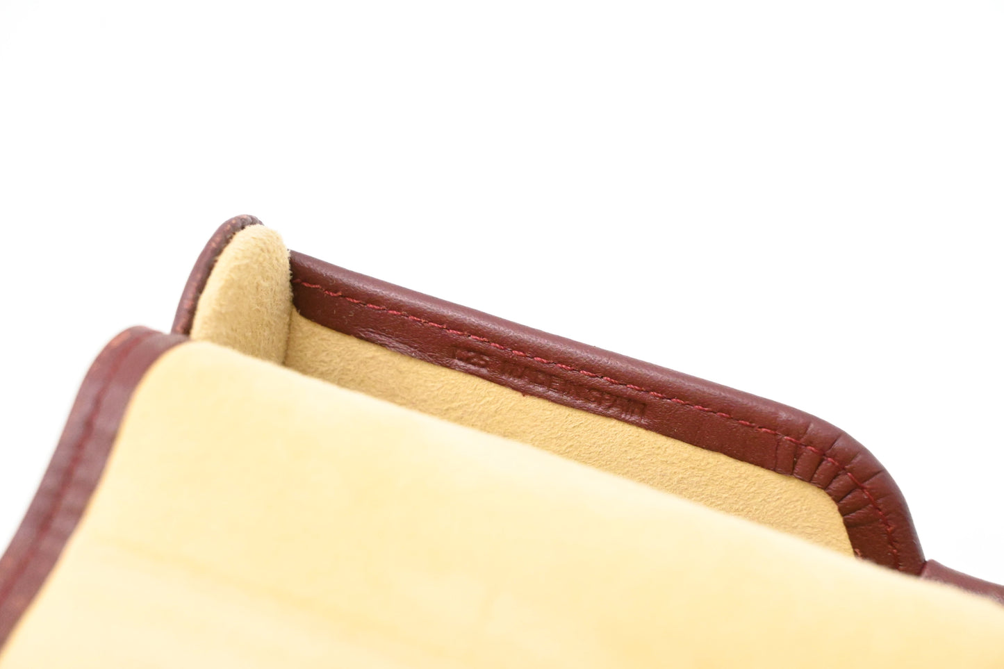 Cartier Glasses Case in Burgundy Leather