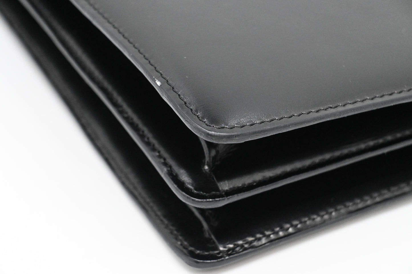 Bvlgari Top Handle Bag in Black Leather