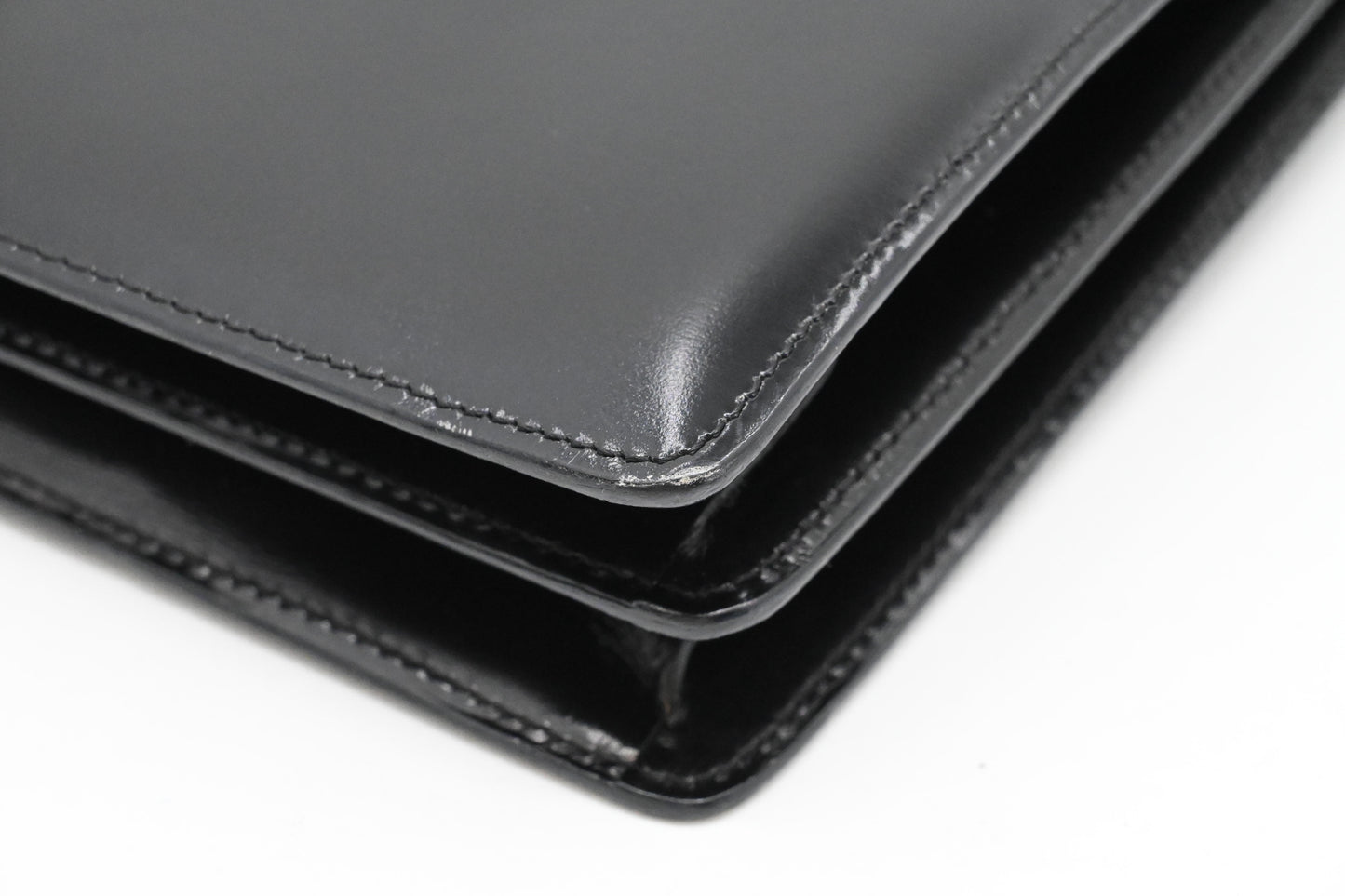 Bvlgari Top Handle Bag in Black Leather