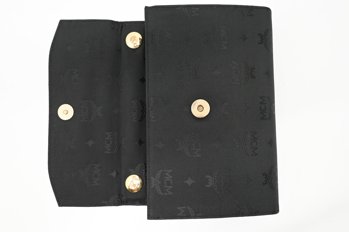 MCM Shoulder Bag in Black Canvas