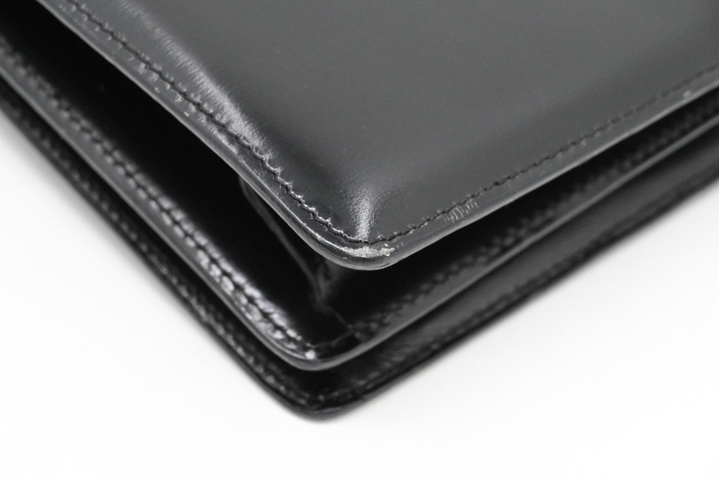 Bvlgari Top Handle Bag in Black Leather