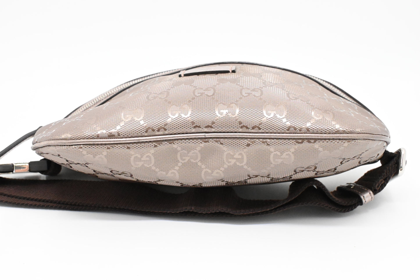 Gucci Bumbag in Silver-Pink Imprime Canvas