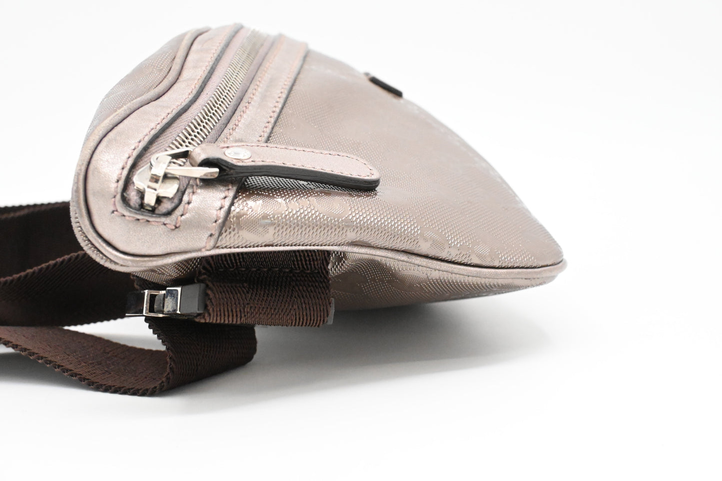 Gucci Bumbag in Silver-Pink Imprime Canvas