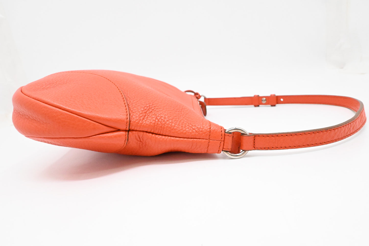 Ferragamo Hobo Shoulder Bag in Orange Leather